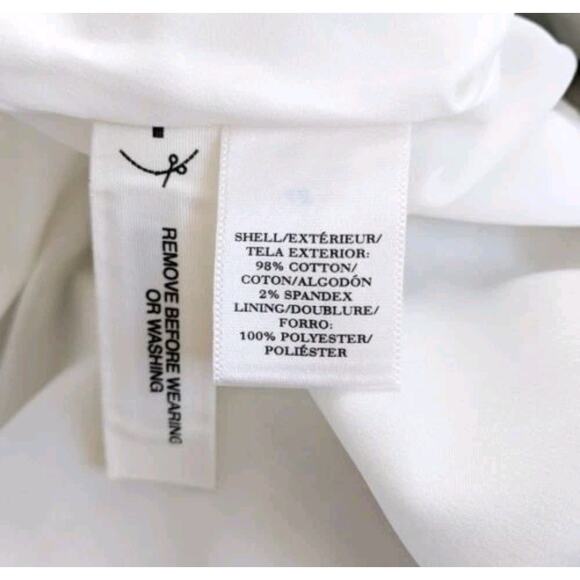 Ann Taylor Woman's Cream & Green Multi Leafy Cotton Mini Skirt Sz 12 Old Money - Picture 7 of 7